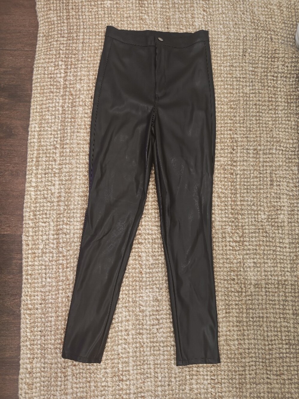 Wet Seal Black Faux Leather Trousers